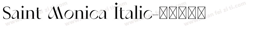 Saint Monica Italic字体转换